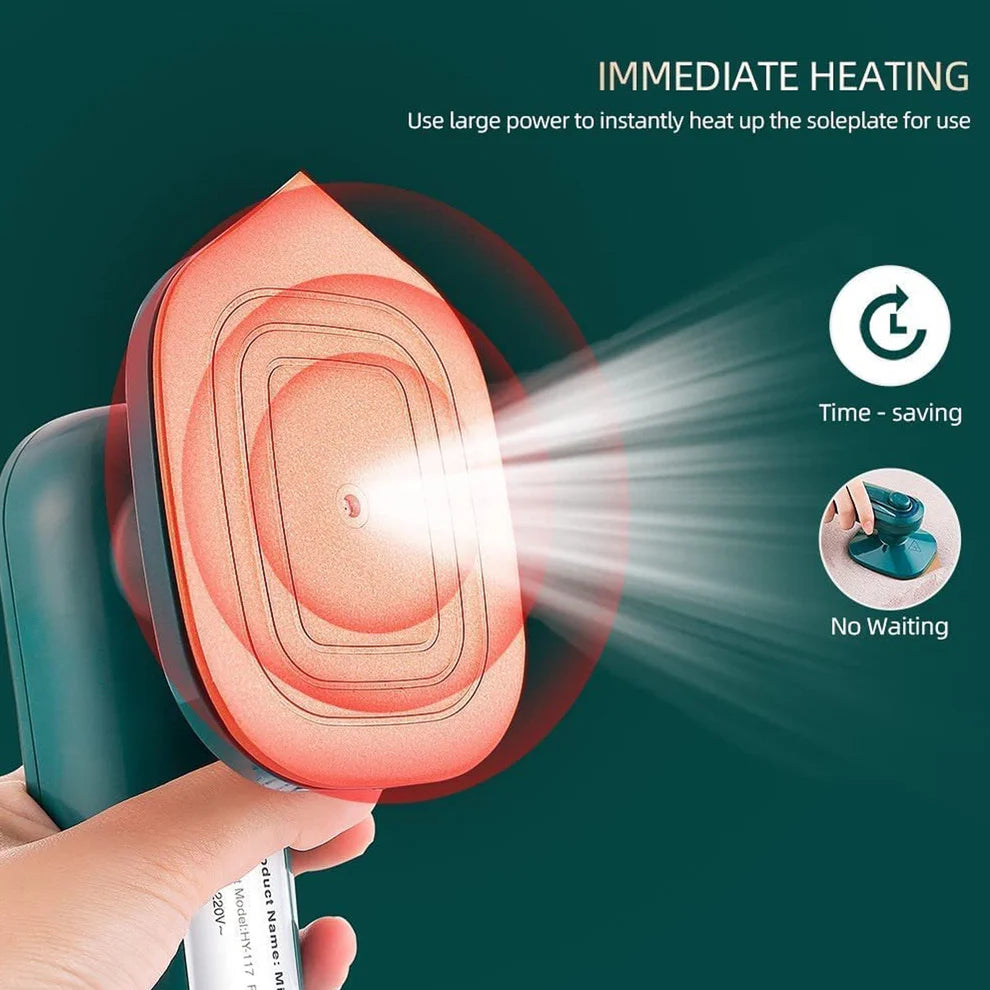 Mini Steamer Iron: 2-in-1 Portable Travel Friendly