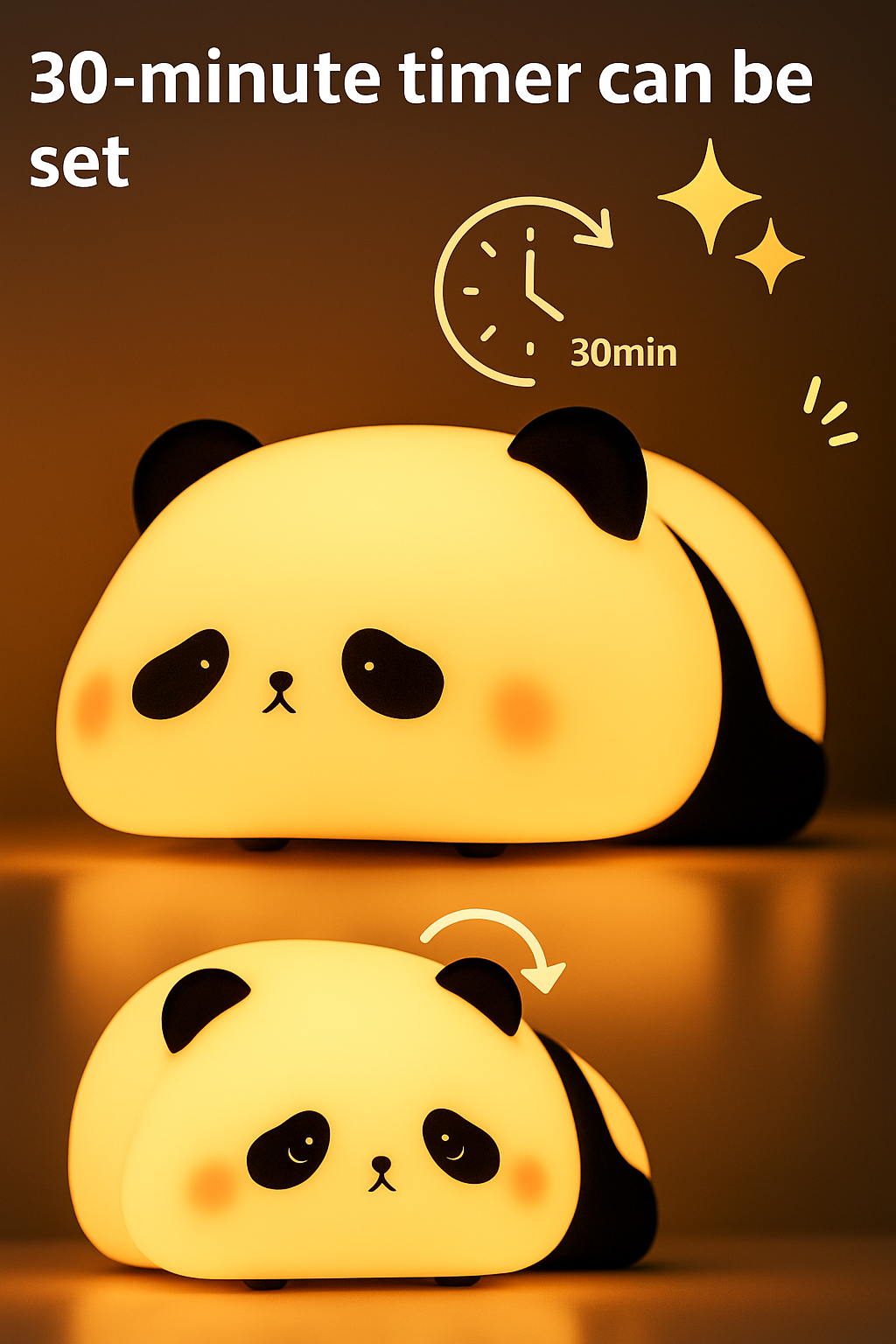 Sleeping Panda Led Touch Lamp