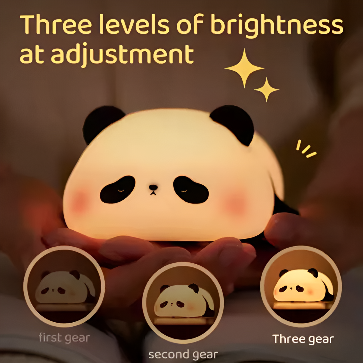 Sleeping Panda Led Touch Lamp