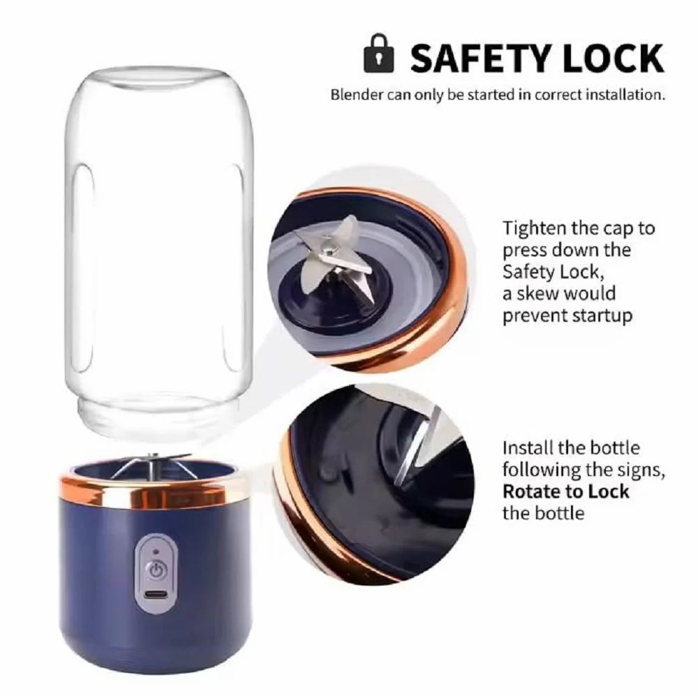 Portable Blender For Smoothie And Juices Powerful 40 Watts Juicer Blender that Can Crush Ice too